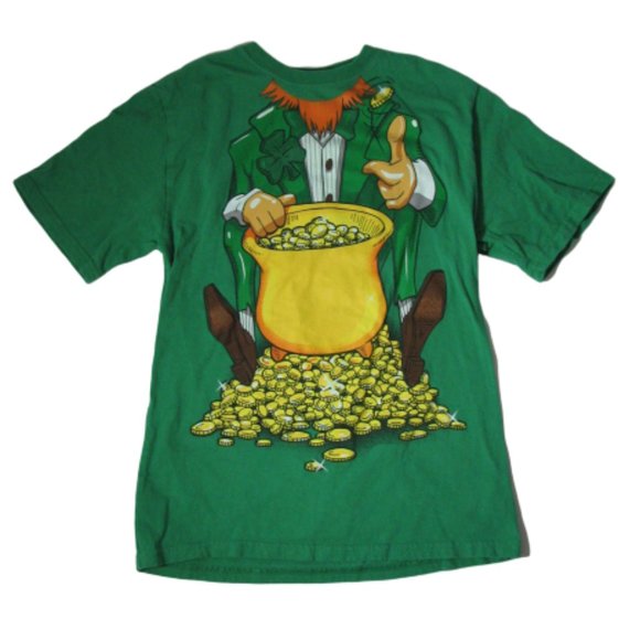 Leprechaun's Body St Patrick's Day Child Boy Size XXL 18 Redhead - Picture 1 of 4